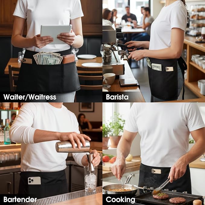 BOHARERS 4 Pack Waitress Apron - Image 7