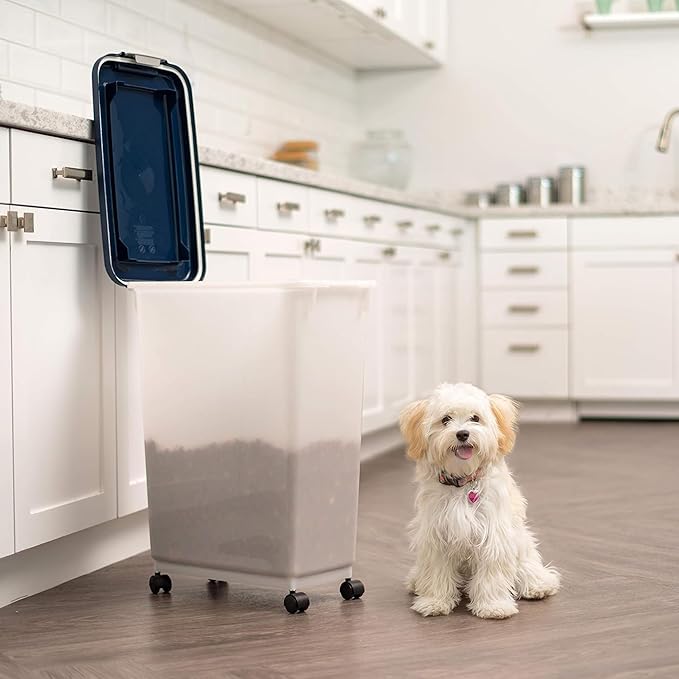 IRIS USA Airtight Dog Food Storage Container, Attachable Wheels, - Image 2