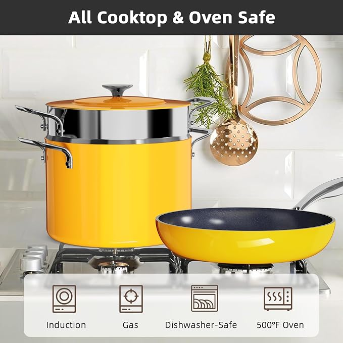 Nuwave Lux 13pc Forged Lightweight Cookware Set PFAS Free, Healthy G10 Duralon - Image 5