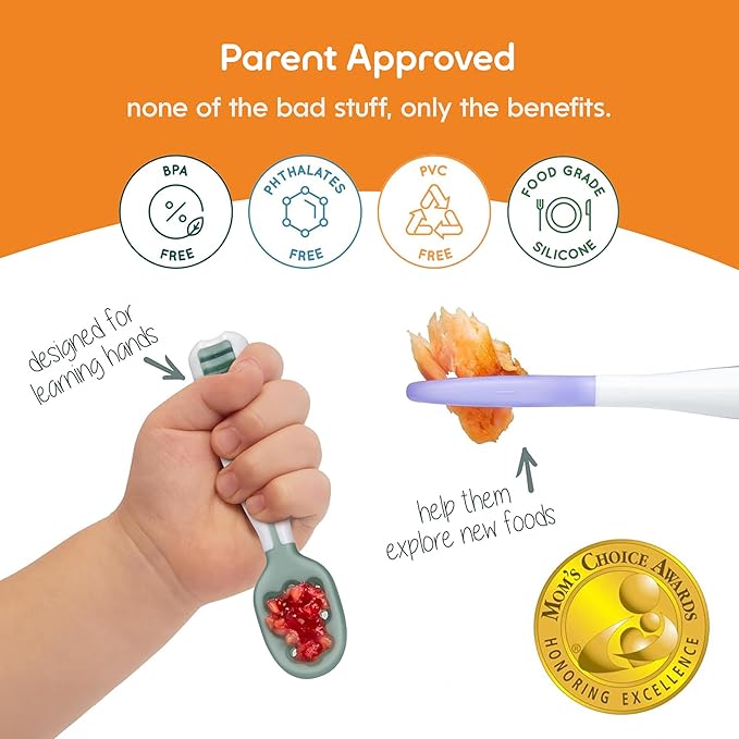 NumNum Baby Spoons Set, Baby Essentials Pre-Spoon GOOtensils - Image 5