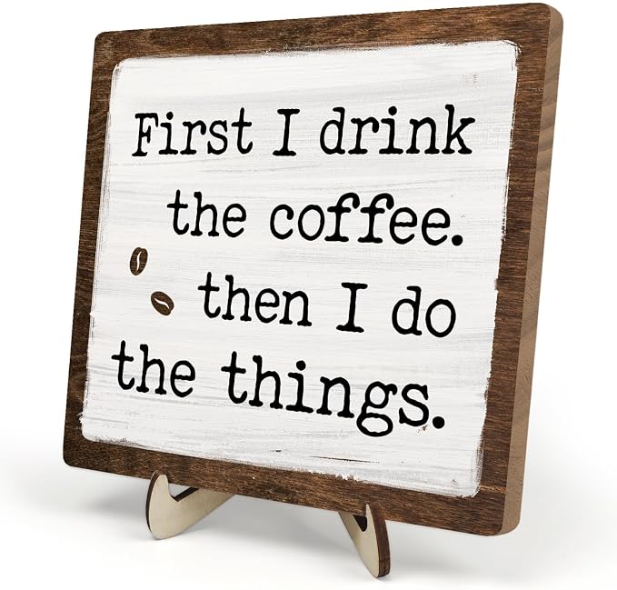 Vintage Coffee Bar Sign Plaque by DMADNF