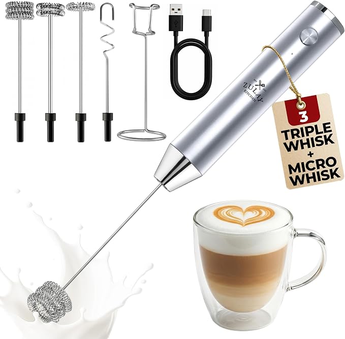 Zulay Kitchen Rechargeable Milk Frother Handheld by ZulayKitchen
