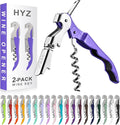 HYZ 2-Pack Wine Opener Waiter Corkscrew, Professional Wine Key by HYZ