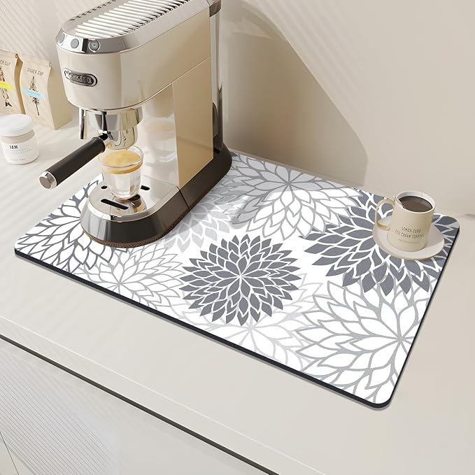 Findosom 2PCS 17" x 32" Dish Drying Mat & 24" x 5.5" Sink Splash Guard - Image 5