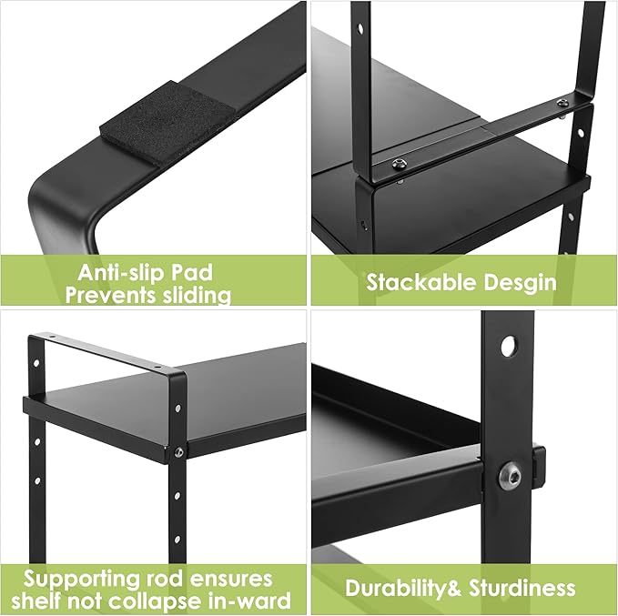 Across-Star Expandable Cabinet Shelf Organizer Rack, Stackable Kitchen Counter - Image 6