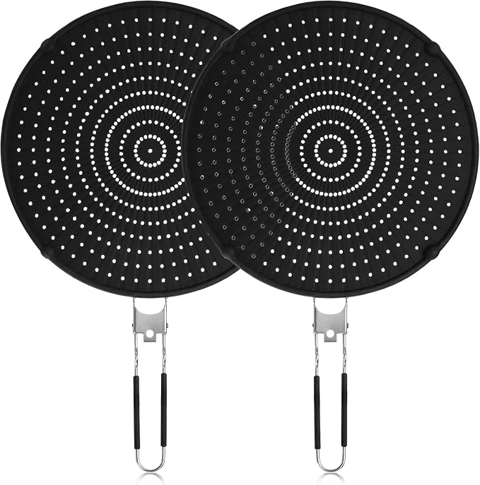 Frcctre 2 Pack Silicone Splatter Screen by Frcctre