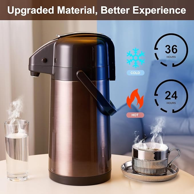 PARACITY Upgraded Airpot Coffee Carafe - Image 4