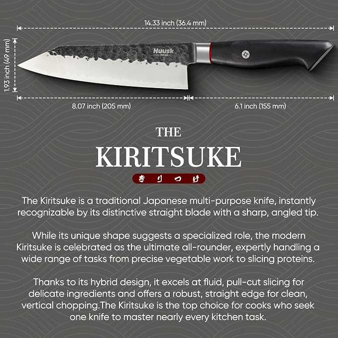 Huusk Kiritsuke Japanese Chef Knife - Image 7