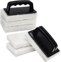 YoleShy Handled Scrubber Set, Non-Scratch Bathroom Scrubbing Pads, Bathtub by YoleShy