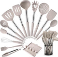 HOTEC 446°F Heat Resistant Silicone Kitchen Utensils, Cooking Utensil Set by Hotec