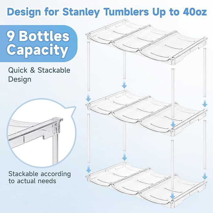 Stackable Water Bottle Organizer - Image 4