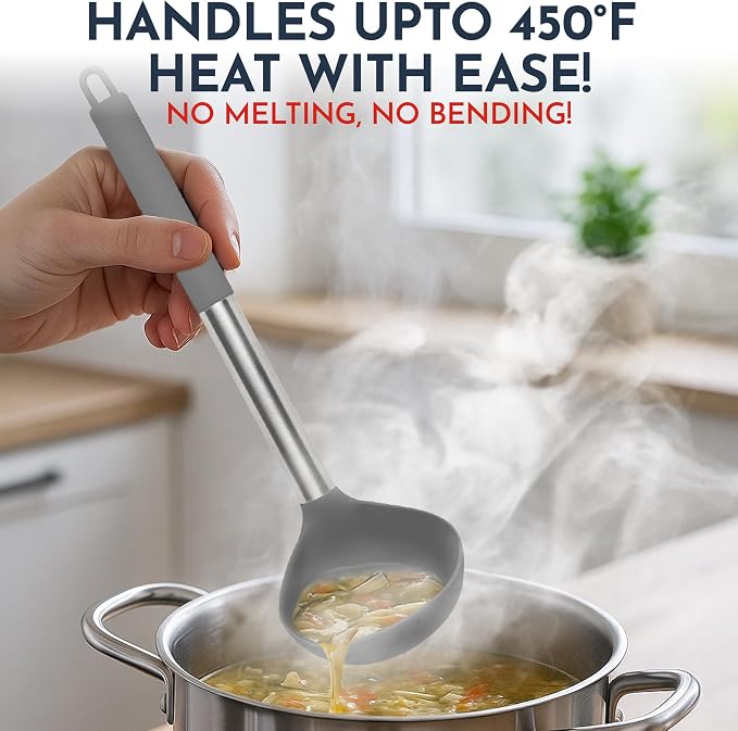 Silicone Kitchen Utensils Set 34 Pieces 450 °F Heat Resistant - Image 5