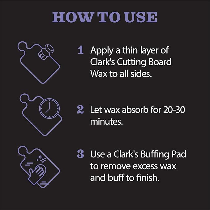 CLARK’S Cutting Board Oil and Wax Kit - Image 9