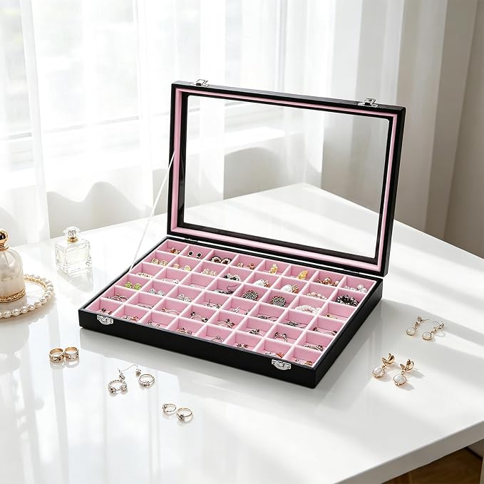 Stratalife Jewelry Organizer 48 Grid Jewelry Tray - Image 6