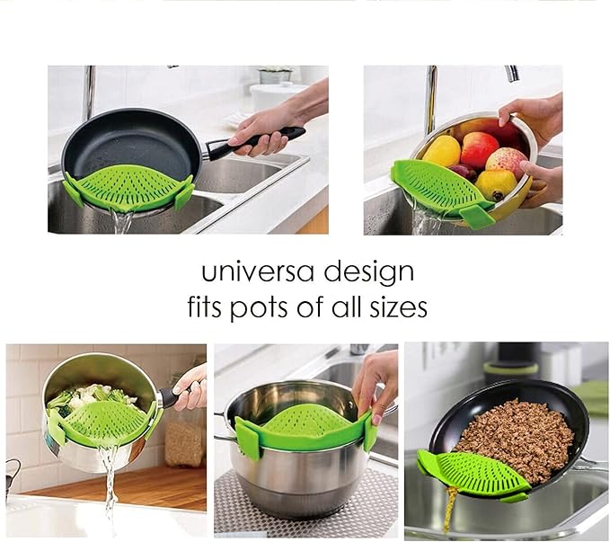 2 Pcs Clip on Strainer, Pot Strainer - Image 6