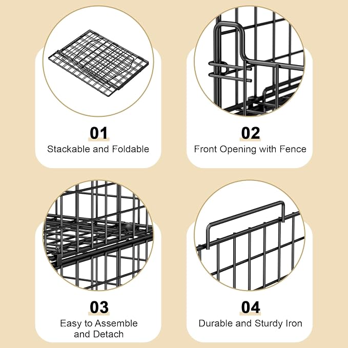 4-Tier Stackable Closet Organizers and Storage Basket - Image 7