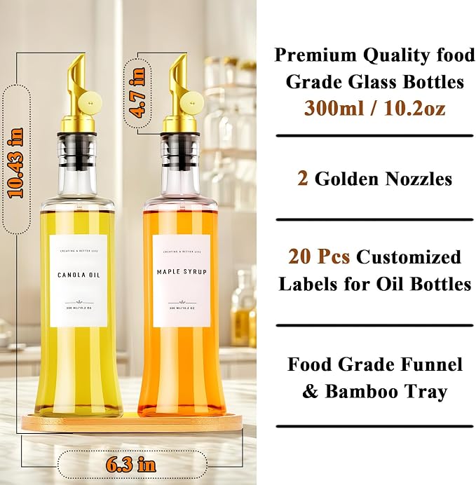Olive Oil Dispenser Bottles for Kitchen - Image 3