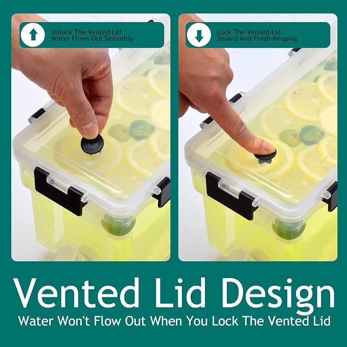 1 Gallon Drink Dispenser For Fridge, Beverage Dispenser - Image 5