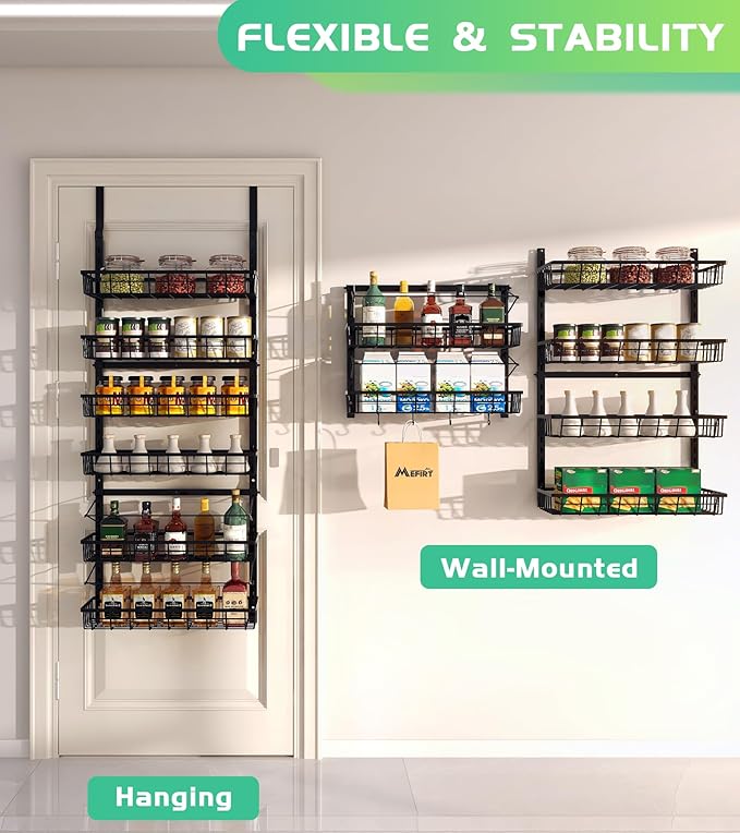 Mefirt Over The Door Pantry Organizer, Pantry Storage and Organization - Image 3