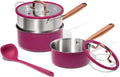 CAROTE 1.5Qt & 3.0Qt Stainless Steel Saucepan Set by CAROTE
