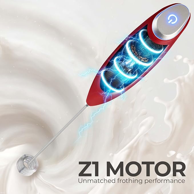 Zulay Kitchen Patented Tornado Triple Whisk Milk Frother - Image 7