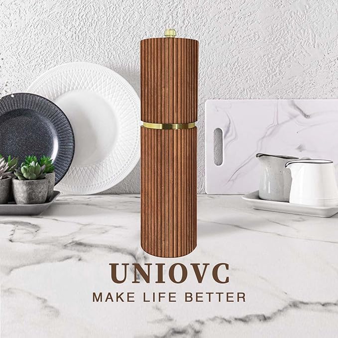Wooden Pepper Grinder Pepper Mill, Adjustable Coarseness Salt Pepper Grinder - Image 8