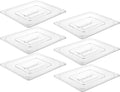 CURTA 6 Pack NSF Food Pan Cover, 1/2 Size Clear Polycarbonate Lid by CURTA