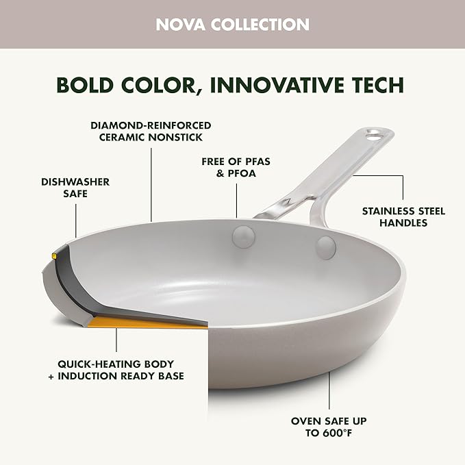 GreenPan Nova 10-Piece Cookware Pots & Pans Set, Oprah’s Favorite Things 2024 - Image 5