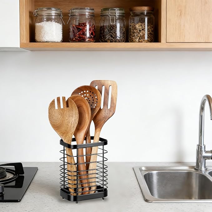 Utensil Holder, Stainless Steel Utensil Drying Rack - Image 7