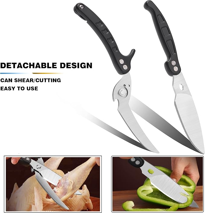 Poultry Shears Scissors Heavy Duty, Kitchen Shears, Separable easy to clean - Image 6