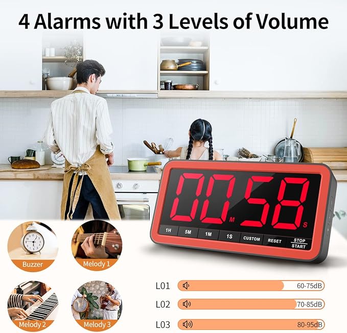 VOCOO Digital Kitchen Timer - Image 4