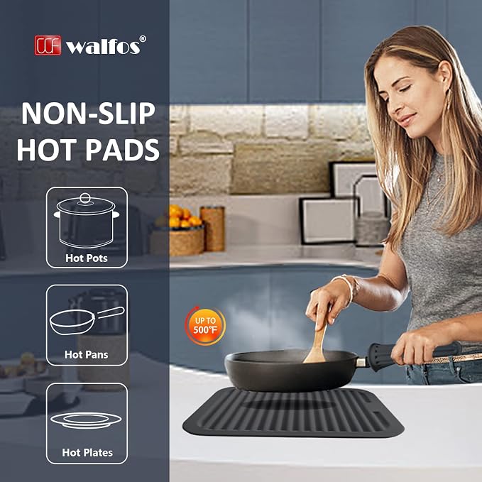 Walfos Silicone Trivets for Hot Pots and Pans - Image 6