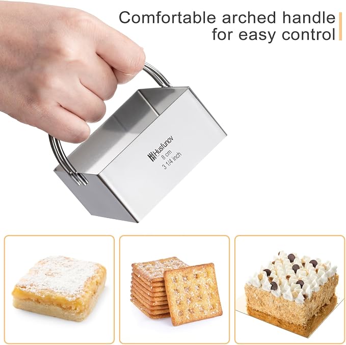 Biscuit Cutter Set Square Cookie Cutters - Image 4