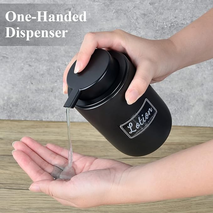 BosilunLife Black Soap Dispenser Set - Image 4