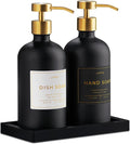 Glass Soap Dispenser Set of 2 by Unknown