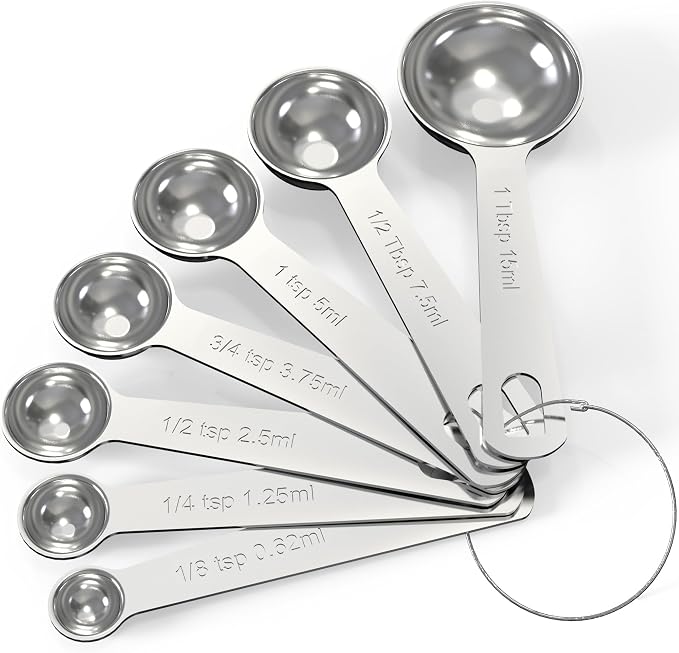 TILUCK Stainless Steel Measuring Spoons Set, Coffee Scoop Spoon, Kitchen Gadgets by TILUCKBringsGoodLuck