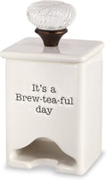 Mud Pie FBA_ Ceramic Tea Bag Caddy by MudPie