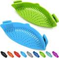 Clip-on Kitchen Food Strainer for Spaghetti, Vegetables. Silicone Kitchen Food by Qiunizadila