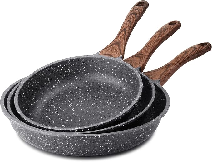 SENSARTE Nonstick Frying Pan Skillets, Swiss Granite Coating Omelette Pans by SENSARTE