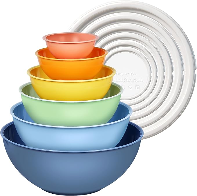 Greentainer Plastic Mixing Bowls by Greentainer
