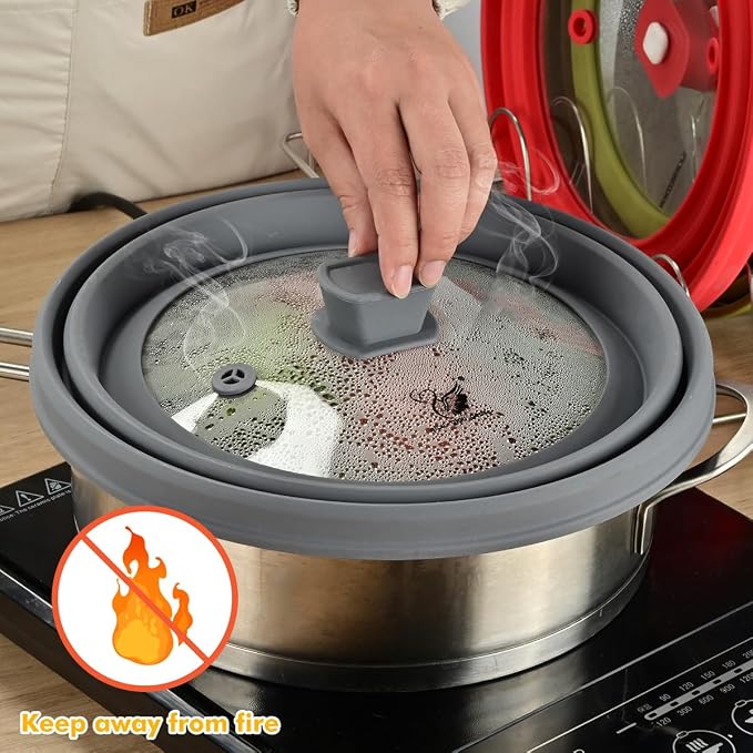 Microwave Splatter Cover Glass Cover Guard Lid - Image 5
