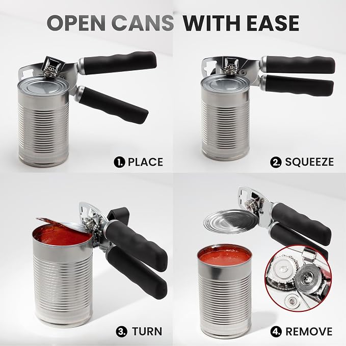Zulay Kitchen Heavy Duty Stainless Steel Can Opener Manual - Image 8