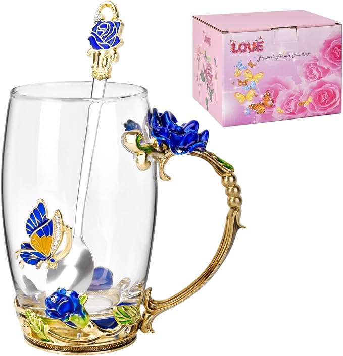 OEAGO Gifts for Mom Women Mothers Day Glass Coffee Enamels Mug Best Birthday - Image 7