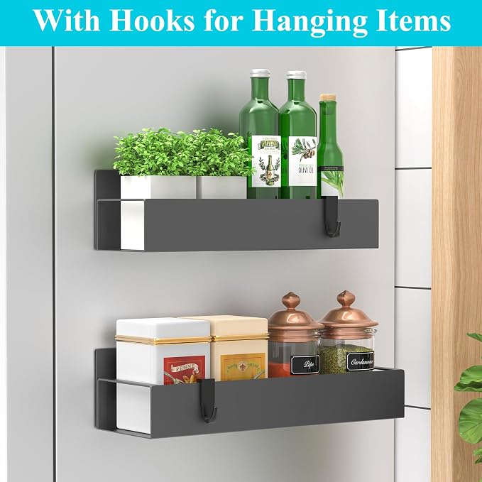 HuggieGems 2 Pack Magnetic Spice Storage Rack Organizer - Image 2