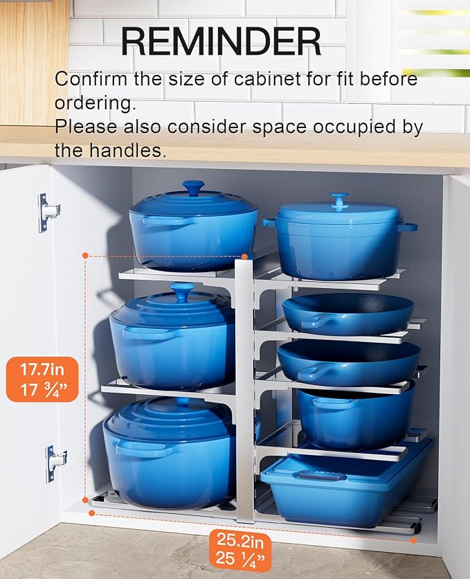 ORDORA Pots and Pans Organizer Rack - Image 3