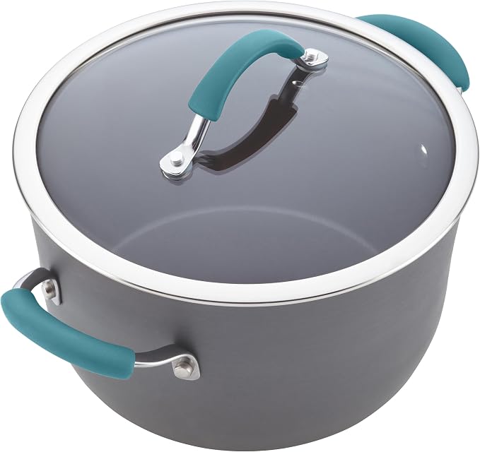 Rachael Ray Cucina Hard Anodized Nonstick Cookware Pots and Pans Set, 12 Piece - Image 12