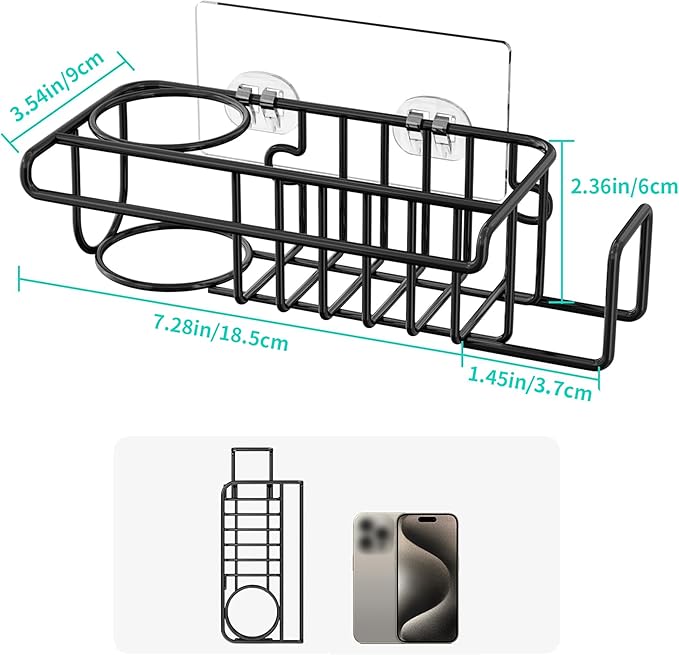 HapiRm 4 in 1 Kitchen Organizers and Storage, SUS304 Stainless Steel Brush - Image 4
