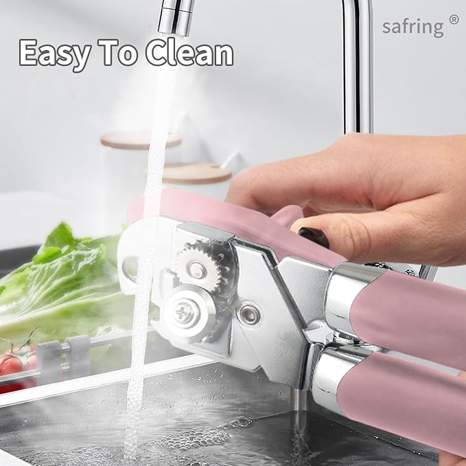 Safring Can Opener Manual, Handheld Strong Heavy Duty Stainless Steel Can Opener - Image 6