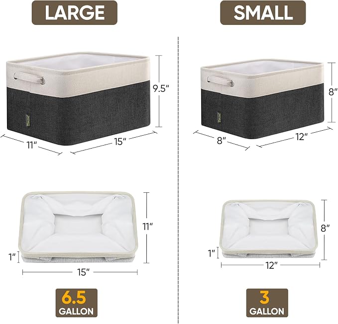 BALEINE 1 Pack Fabric Closet Storage Bins - Image 2