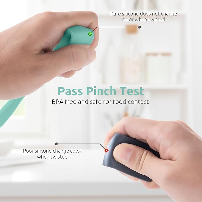 U-Taste Skinny Silicone Jar Spatula: 600ºF Heat-Resistant Food-Grade 10in Long - Image 4